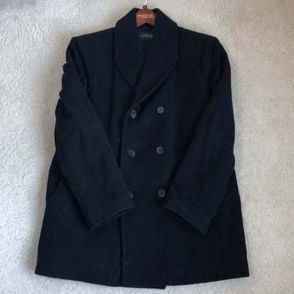 🎉HP🎉 Lauren Ralph Lauren black mens peacoat